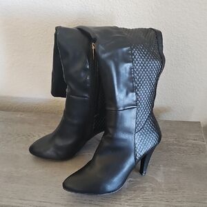 Elegant Black Women's Knee Boots